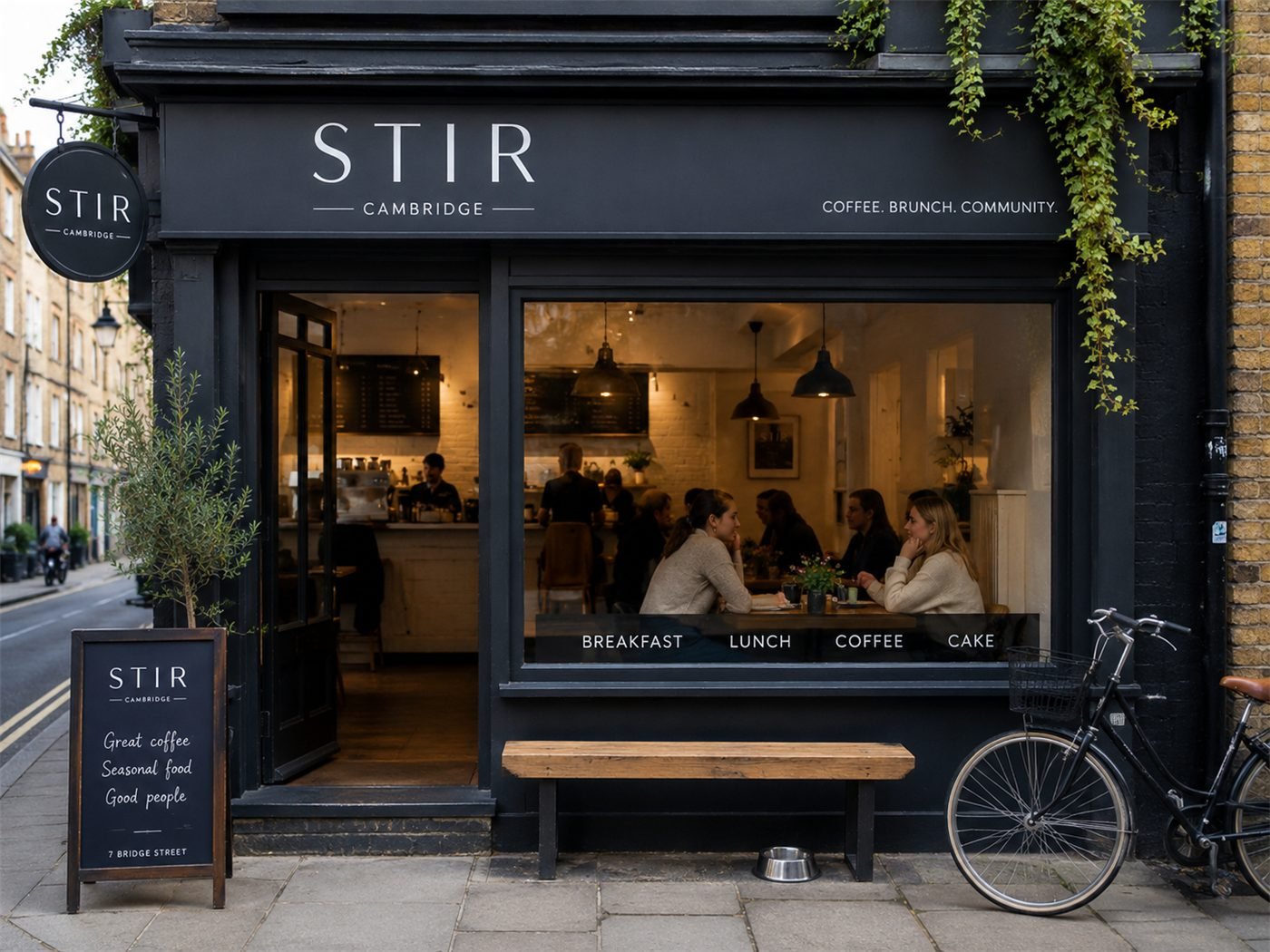 Stir café in Cambridge